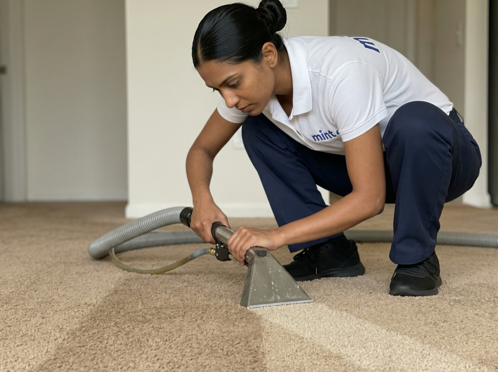 Carpet hot water extraction cleaning in North Vancouver