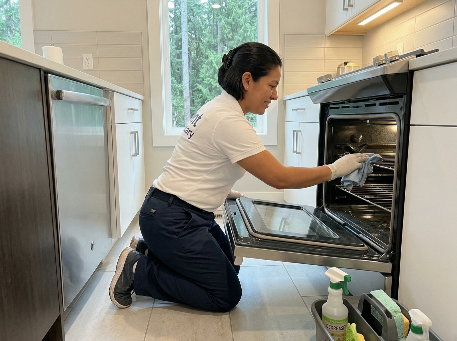 Deep cleaned kitchen in West Vancouver home