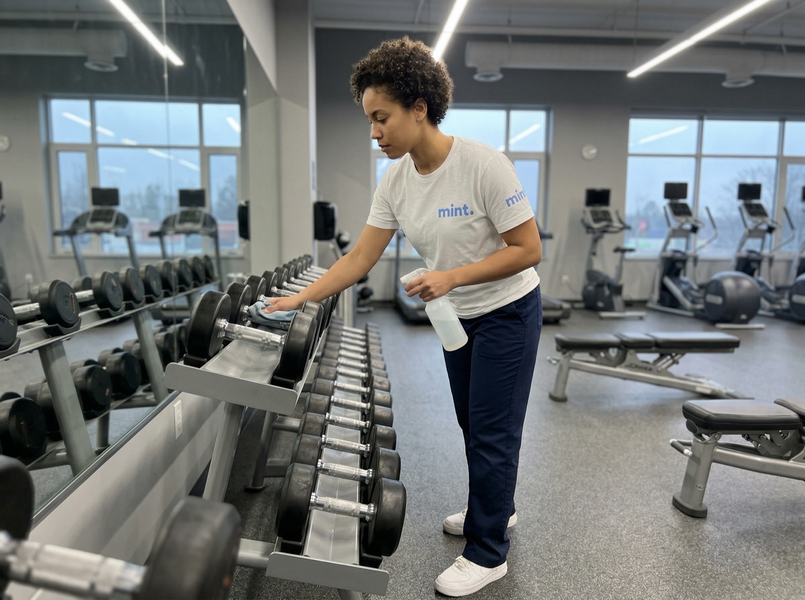 Professional gym cleaning equipment in North Vancouver