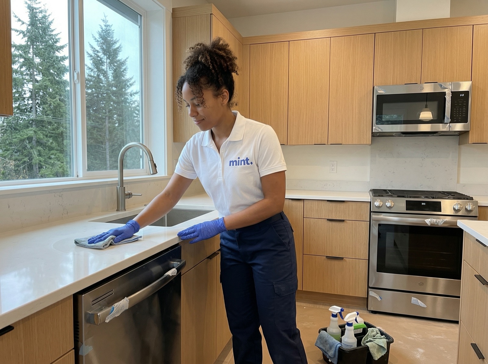 Post-construction kitchen cleaning in North Vancouver